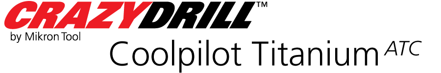 MikronTool Products CrazyDrill Coolpilot Titanium Logo